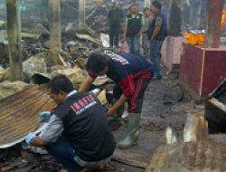 Kebakaran Pasar Semin Akibat Korsleting