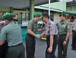 Jajaran Polresta Yogyakarta Halal Bi Halal di Korem 072/PMK