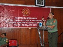 Sosialisasi Doktrin/Bujukter TNI di Korem 072/Pmk