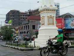 Tanaman Hias di Tugu Yogya Rusak Parah