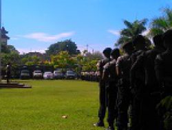 Jelang Kampanye Terbuka Polisi Lakukan Persiapan