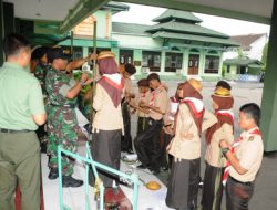 Korem 072/Pmk Seleksi Pramuka SMA 3 Bantul untuk Dikirim ke Cibubur