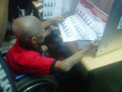 Merasa Diperhatikan Penyandang Disabilitas Antusias Ikuti Simulasi Pemilu