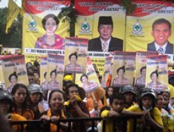 Kampanye Terbuka Golkar Didominasi Simpatisan Titiek Soeharto