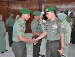 26 Prajurit Korem  072/Pamungkas Naik Pangkat