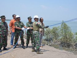 Tingkatkan Kualitas Pendidikan Taruna, AAL Bangun Sheet Pile