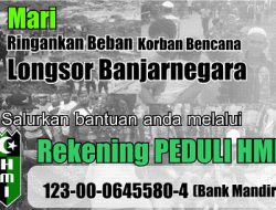 PB HMI Buka Rekening Peduli Korban Bencana Longsor Banjarnegara