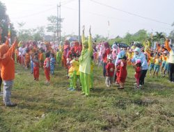 Kampanyekan Anti Korupsi, HIMPAUDI Kalasan Ajak Anak PAUD Senam Si Kumbi