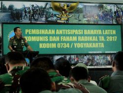 Kodim 0734 Yogyakarta Gelar Sosialisasi  Antisipasi Balatkom dan Faham Radikallisme