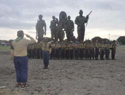 Ikuti Jejak Sang Senior, Kader HW Apel Napaktilas di Bawah Patung Jenderal Soedirman Karya Yusman