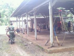 Bersama Warga, Babinsa Dlingo Hidupkan Kembali Pasar Tangkil