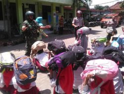 Ikuti Lomba Simulasi Siaga Bencal, SD Negeri  Demangan Gandeng Babinsa