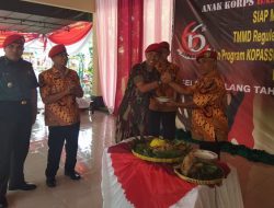Hut Kopassus Ke 66 Dirayakan dengan Tumpengan di Tengah TMMD