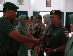 Sembilan Prajurit Kodim Bantul Purna Tugas Tahun Ini