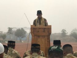 Perwira Staf Operasi Lanal Yogyakarta Khatib Shalat Ied Pasukan PBB di Afrika Tengah