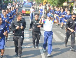Danrem 072 Pamungkas Ikut Kirab Obor Sea Games