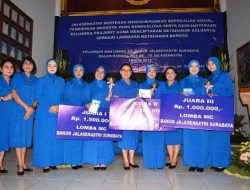 Satlinlamil Surabaya Fasilitasi Lomba MC Bakor Jalasenastri Surabaya