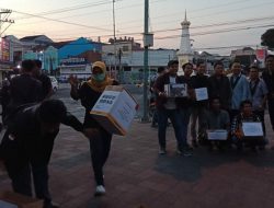 HMI Cabang Yogyakarta Aksi Peduli Gempa NTB di Tugu Jogja