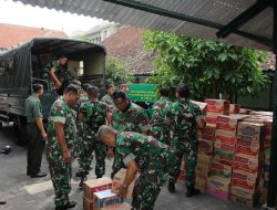 Kodim 0734 Yogyakarta Salurkan Bantuan Untuk Korban Gempa di Lombok