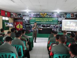 Tingkatkan Kemampuan Laksanakan Tugas Pokok, Kodim 0734 Gelar Apel Danramil dan Babinsa