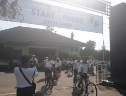 Tingkatkan Sinergitas, Kodim Sleman Sepeda Santai Bersama Jajaran Polres dan Tomas