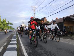 Tingkatkan Sinergitas TNI POLRI, Danrem 072 dan Kapolda DIY Gowes Bersama