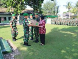 Bagikan THR Anggota, Dandim Bantul Tekankan Kesiagaan Paska Pemilu