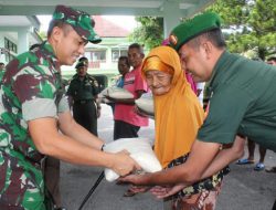 Jelang Hari Raya Idul Fitri, Kodim Bantul Bagikan Zakat Fitrah