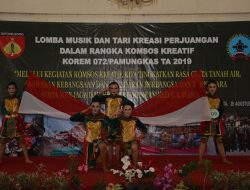 Komunikasi Sosial Kreatif  Korem 072 Pamungkas Gelar  Lomba Musik Jalanan dan Tari Kreasi Perjuangan