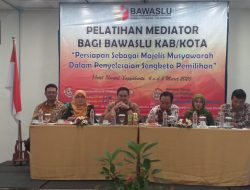 Anggota Bawaslu Kabupaten dan Kota Se DIY Dilatih Jadi Mediator Penyelesaian Sengketa Pilkada