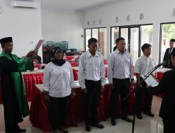Dilantik, Panwasludes se Kecamatan Kalasan Siap Awasi Pilkada Sleman 2020