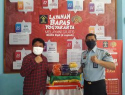 POKMASLIPAS Bapas Jogja Sumbangkan Masker Untuk Klien Pemasyarakatan