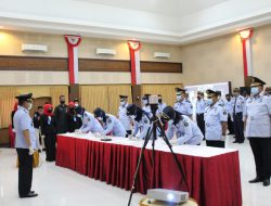 Tiga Pejabat Bapas Jogja di Lantik Kakanwil Kemenkumham DIY