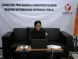 Mudahkan Masyarakat Akses Informasi Pemilihan, Bawaslu Sleman Launching PPID Daring