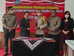Terapkan Kurikulum MBKM, FH Unwiku Tandatangani Kerjasama dengan Polresta Banyumas