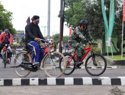 Jaga Silaturahmi dan Kebugaran, Kodim Sleman Gowes Bersama Komunitas Sepeda Tua