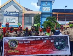 Pasar Argosari Sasaran Bakti Sosial Terakhir Lima Kabupaten Satu kota Bagi Masker dan Edukasi 3M Plus