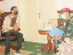 Pejabat Baru Danlanal Yogyakarta  Kunjungan Kehormatan Kepada Sri Sultan HBX