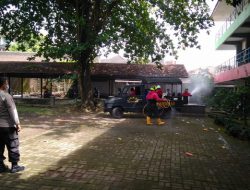 Putus Mata Rantai Covid-19, UP 45 Gandeng Tim Gugus Tugas Catur Tunggal Laksanakan Disinfeksi