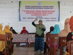 Persiapkan Pembelajaran Tatap Muka, Forum PAUD Sleman Gandeng PMI untuk Berikan Edukasi Tentang Dekontaminasi