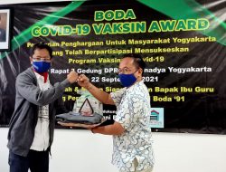 DPRD Kota Yogyakarta Terima BODA COVID-19 Vaksin Award