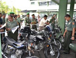 Puluhan Kendaraan Anggota Korem 072/Pmk Diperiksa