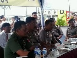 Kapolda dan Danrem Ikuti Teleconference Kapolri di Titik Nol