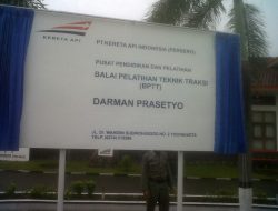 Nama Darman Prasetyo Diabadikan menjadi Nama BPTT PT. KAI