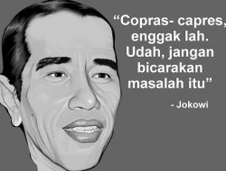 Sepertinya Jokowi â€˜Alergiâ€™ Ditanya Soal Capres