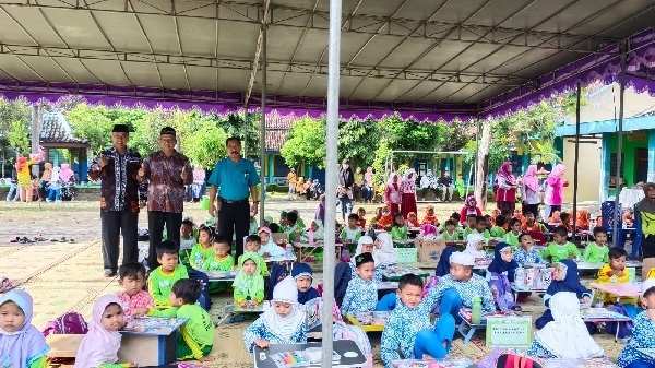 Lomba Literasi yang digelar SD Negeri Seyegan, Pundong, Bantul pada Sabtu (11/02/2023)berlangsung meriah. Foto: Fefin.