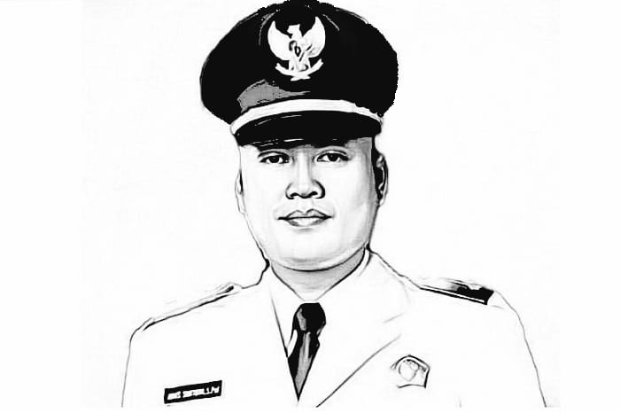Sketsa Lurah Caturtunggal, Depok, Sleman Agus Santoso.