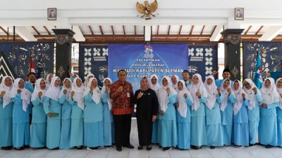 Hadiri Pelantikan Pengurus HIMPAUDI Sleman, Ini Pesan Bupati Kustini