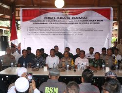 Berbagai Elemen Masyarakat Bitung Deklarasi Jaga Suasana Damai Tanpa Konflik
