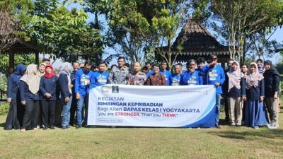 Bapas Jogja) menyelenggarakan bimbingan kepribadian bagi klien pemasyarakatan, Kamis (20/06/2024), di Balai Ekonomi Desa(Balkondes) Bumiharjo, Borobudur, Jawa Tengah. Foto: Henny Irawati